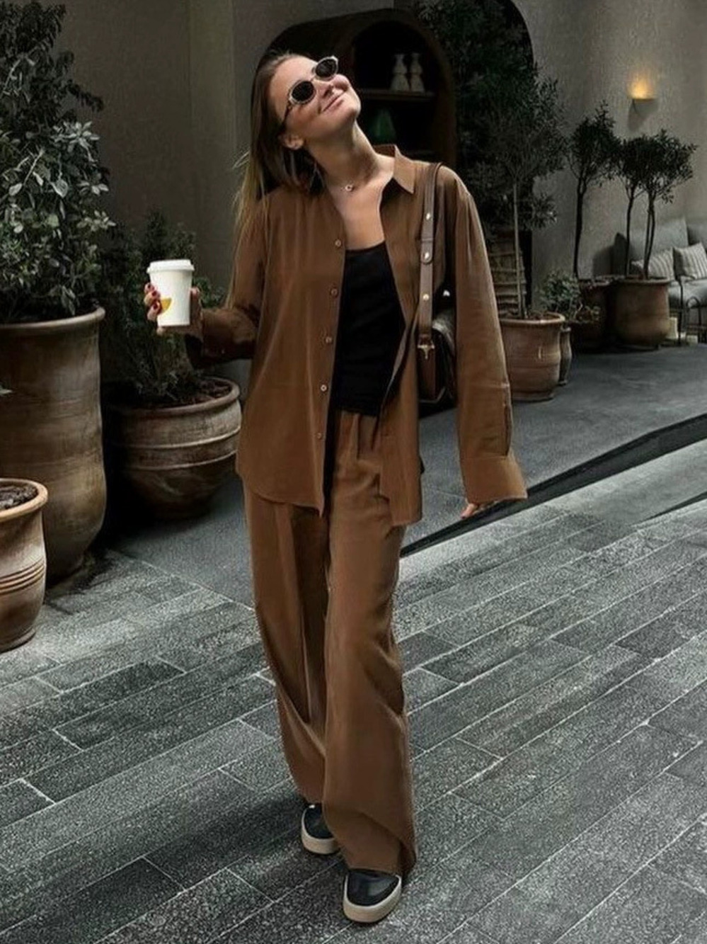 Zara Fall Casual Cardigan and Pants Set